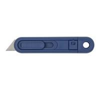 Cutter de sécurité MetDetec 811, lame: 19 mm, bleu