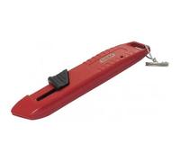 Cutter en zamak à lame auto-rétractable avec clip de sécurité en inox SAM OUTILLAGE