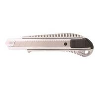 Cutter - Métal - Lame de 18mm - Ergonomique - Autobloquant - Loisirs créatifs - Bureau