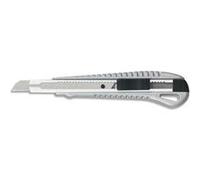 Cutter - Métal - Lame de 9mm - Ergonomique - Autobloquant - Loisirs créatifs - Bureau