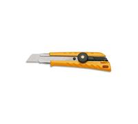 Cutter olfa l1 corps abs lame acier 18mm blocage par molette guide lame longueur 147mm