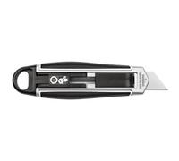 Cutter pour gauchers, lame trapèze, noir/argent