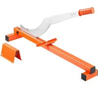 Cutter pour sol en vinyle 304,8 mm, cutter pour sol stratifié de 10 mm d'épaisseur avec guide d'angle de coupe, poignée en caoutchouc, pierre à aiguiser, lame en acier D2 pour couper le stratifié, le