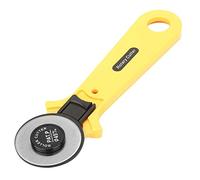 Cutter Rotatif 45 Mm avec Prise en Main Confortable | Lame tranchante de haute qualité, Idéale pour couper du tissu, du papier et du cuir, Idéale pour les gauchers et les