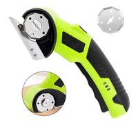 Cutter rotatif électrique sans fil pour cuir, PVC, tapis et carton, outil de coupe alimenté par batterie