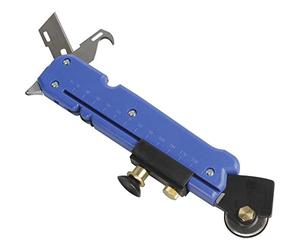 Cutter universel multifonctions World Tool - Venteo - Bleu- Adulte - Outil qui permet de couper en courbe/circulaire/droite