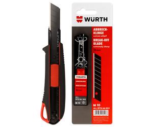 Cutter Würth Cutter cutter, y compris 3 lames sécables et 10 lames sécables supplémentaires