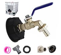 Cuve 1000L S60X6 IBC Raccord Robinet avec raccord de Tuyau 3/4", "Adaptateur de réservoir de vidange, pour Robinet de Jardin, pour d'adaptateur de cuve (3/4")