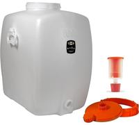 Cuve à boisson adaptée à l'alimentation, cuve pour jus de fruits, cuve de fermentation (100 litres, ovale, avec barboteur)