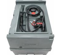 Cuve de ravitaillement gasoil PE 400L avec kit pompe à gasoil 12V 40 l/min et pistolet manuel STILKER - 56000