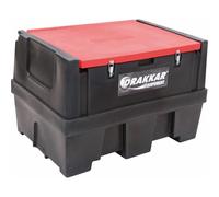 Cuve de ravitaillement gasoil PE 400L avec kit pompe à gasoil 12V 45 l/min et pistolet automatique/capot DRAKKAR - 08041