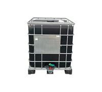 Cuve de stockage 1000l ibc poche rénovée grillage opaque noire-bouchon diamètre 22 cm