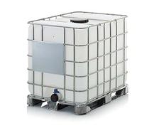 CUVE DE STOCKAGE 1000L IBC RECONSTRUIT GRILLAGE ALIMENTAIRE