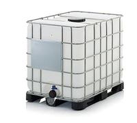 CUVE DE STOCKAGE 1000L IBC RENOVE GRILLAGE TRANSLUCIDE POUR LIQUIDES HORS CARBURANTS