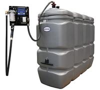 Cuve de stockage fuel en PEHD avec station 230V 50L/min, cuve fuel, stockage fuel, stockage gnr (2000L)