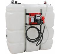 Cuve de stockage fuel PEHD 1500L DP avec kit station gasoil 230V 60 l/min, pistolet automatique, compteur, filtre - Usage intérieur DRAKKAR - 56056