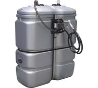 Cuve de stockage gasoil PEHD 1000L double paroi avec kit station à gasoil 230V 60 l/min DRAKKAR - 08072