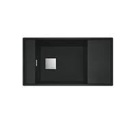 Cuve fresno fsg 11186 fragranit noir mat 1 cuve avec égouttoir réversible sous plan 86 x 458 cm
