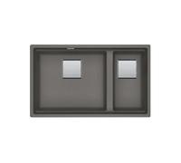 Cuve Kubus 2.0 KNG 120 Fragranit Stone 2 cuves sans égouttoir sous plan 76 x 46 cm
