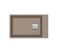 Cuve kubus 20 kng 11062 fragranit oyster 1 grande cuve sans égouttoir sous plan 76 x 46 cm