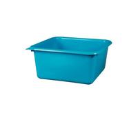 Cuvette carrée 38 cm 15 L bleue