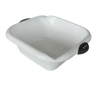 Cuvette carrée bimatière - 13 L - blanc