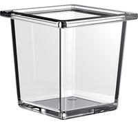 Cuvette carrée en verre de liaison emco pour garde-corps, verre cristal clair, profond, 186600002