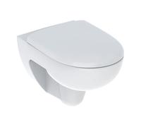 Cuvette de toilette Renova à fixation murale sans bride avec abattant frein de chute