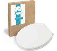 Cuvette de WC en bois avec mécanisme de fermeture en douceur et fixation rapide - Modern Wellness
