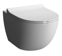 VitrA Bad Cuvette WC suspendue SENTO compact sans bride Blanc 7747B003-0075