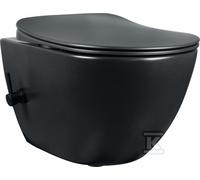 Cuvette WC avec bidet, réservoir, PEONIA noir CBP_NWPW