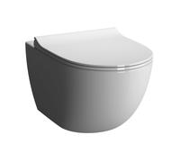 Cuvette WC suspendu compact sans bride VitrA Sento avec abattant frein de chute déclipsable