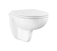 GROHE Kit WC mural en céramique sans bord avec abattant Soft Close