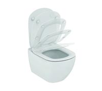 Ideal Standard Cuvette WC Tesi suspendue sans bride abattant à descente lente blanc brillant