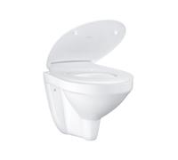 Cuvette WC suspendu Quickfix GROHE Bau Ceramic + Abattant frein de chute