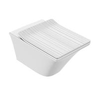 Cuvette WC suspendu sans bride JACOB DELAFON Grands Boulevards avec abattant frein de chute extra-plat déclipsable