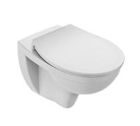 Cuvette WC suspendu sans bride Patio avec abattant extra-plat déclipsable