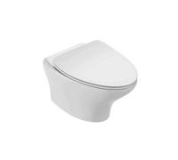 Cuvette WC suspendu sans bride Nouvelle Vague avec abattant frein de chute extra-plat déclipsable