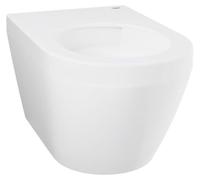 Cuvette WC suspendue compacte GROHE Euro Ceramic - Porcelaine vitrifiée - Sans bride - Blanc