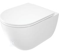 Cuvette WC suspendue sans bride Round + abattant CGRD6ZPW