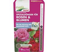 Cuxin Engrais bio Rose avec 3 mois Effet | également pour les fleurs et Clematis | Pure Nature Engrais organique |1,5kg | NPK 7-10