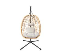 Concept Usine Fauteuil suspendu Cuzco effet rotin marron