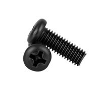 CVAADV Vis Phillips noires en acier au carbone M1.4 .6 M2 .5 M3 M4 M5 M6, Machine en métal, montre d'ordinateur, tête cylindrique, vis croisée, fixation de boulons