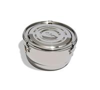 CVAULT Boveda Récipient de 0,9 kg | Anti-odeurs, hermétique et résistant à la lumière | Acier inoxydable de qualité alimentaire | Comprend 62% RH Boveda