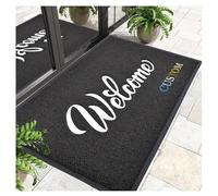 CVBN Paillasson Personnalisable avec Logo et Texte Animaux Tapis Personnalisés Antidérapant et Lavable pour Centres Commerciaux, Entrées D'entreprises,60x90cm