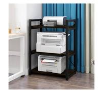 CVdrtyED Supports Imprimantes Support D'imprimante en Bois À 3 Niveaux, Au Sol De La Maison, Stockage Copieur, Étagère, Finition Bureau Bureau Scanner Fax