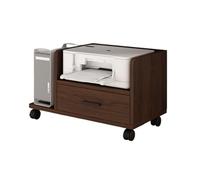 CVdrtyED Supports Imprimantes Support D'imprimante sous Bureau avec Étagère De Rangement Mobile for Usage Domestique Bureau Scanner Fax(Bruin)