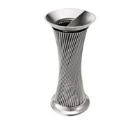 CVdrtyED Sur Pied Cendrier Pour Poubelle Extérieure De Hall D'hôtel, Colonne Cendres Verticale En Acier Inoxydable, Commerciale Poubelle Extérieur(Blue,Silver)