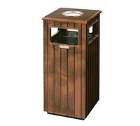 CVdrtyED Sur Pied Poubelle Créative Rétro En Métal Durable, Carrée Pour Hall D'hôtel Poubelle Extérieur