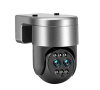 CVFRDD Caméra de sécurité, Caméra IP 8MP 4K Double Objectif Protection de sécurité extérieure Zoom 8X Suivi Automatique 2K 4MP CCTV vidéosurveillance NVR FTP(2K 4MP WiFi Add 64G)